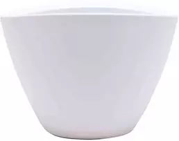 Pot&Deco Keraminis vazonas GABRIELLE, ovalus, baltas, 24x19 x 17,5(A) cm