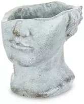 Art-Pol Keraminis vazonas, ovalus, pilkas, 20x18,5 x 19(A) cm