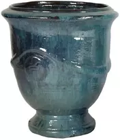 Mega Keraminis vazonas Glazed, apvalus, žalias, 40 x 45(A) cm
