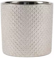 Pot&Deco Keraminis vazonas GARRYA, apvalus, auksinis, 18,5 x 17(A) cm