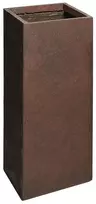 Mega Keraminis vazonas Texas, kvadratinis, rudas, 28 x 60(A) cm