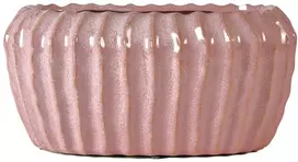 Pot&Deco Keraminis vazonas NOLANA, ovalus, rožinis, 25,5x15,5 x 12(A) cm