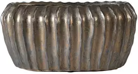 Pot&Deco Keraminis vazonas NOLANA, ovalus, rudas, 25,5x15,5 x 12(A) cm