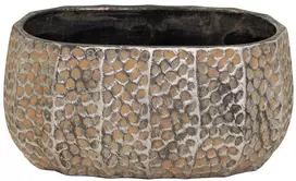 Mega Keraminis vazonas Aurum, ovalus, rudas, 27x15 x 13(A) cm