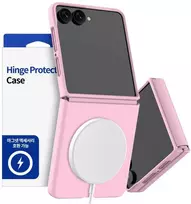 „Araree Aero Flex M MagSafe Qi2“ dėklas, skirtas „Samsung Galaxy Z Flip8“, rožinis