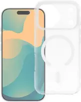 Oem Originalus „iPhone 14 PRO Aurora“ dėklas, suderinamas su „MagSafe“ ir baltais atvartais.