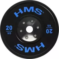 HMS olimpinis guminis svorio diskas BTBR, 10 kg