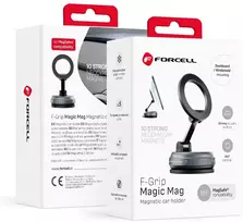 FORCELL Magic Mag magnetinis siurbtukas telefono laikiklis, suderinamas su MagSafe juodas