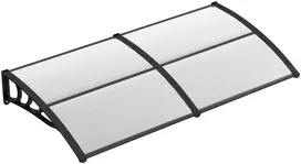 Promotions Durų stogelis 197x89x24 cm tamsiai pilkas