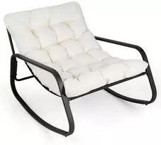 Promotions Lauko supamas poilsio krėslas 120x91x78 cm smėlio spalvos