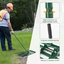 Promotions Vejos lyginimo grėblys 30x10 colių žalias
