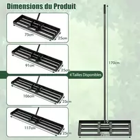 Promotions Vejos lyginimo grėblys 76,2x25,4 cm juodas