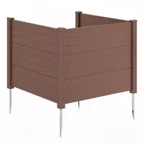 Pakabinamas šviestuvas Promotions Oro kondicionieriaus tvora 3 skydai 121,9x96,5 cm ruda