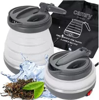 Adler Sulankstomas turistinis virdulys, silikonas, 0,6 l, 750 W, komplekte dėklas, Camry CR 1374
