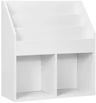 Promotions Vaikiška knygų lentyna 70x30x80 cm balta mediena