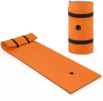 Promotions Plaukiojanti pagalvėlė, 3 sluoksnių XPE putos, 211x66x3,8 cm, oranžinė/geltona