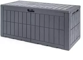 Promotions Lauko terasos dėžė 120 Gal 132x61x63,5 cm tamsiai ruda/pilka/juoda