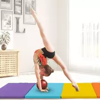 Promotions Sulankstoma gimnastikos kilimėlis, 5 segmentų, 201x75x3 cm, margas