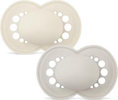 MAM - Orig Nat Rub 16-36m 2p Box V - Neutral - 16-36 months