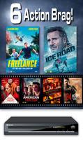 Soul Media 6 Action Movies & Denver DVD PLAYER  - (DVD)