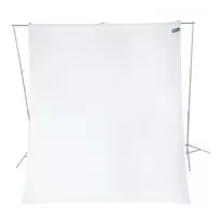 Fotografijos Fonas - Westcott Wrinkle Resistant 2.7 x 6.1m High Key White