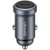 USAMS CC321 car charger | 30W | PD | USB-C | gray