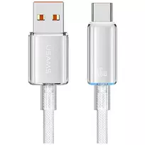 USAMS Cloud Series US-SJ658 data transfer and charging cable | USB-A to USB-C | 30W | 1.2m | white