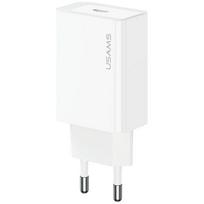 USAMS T69 travel charger | 30W | PD, QC | USB-C | white