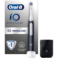 Oral-B Electric Toothbrush | iO White Clean | Rechargeable | For adults | Number of brush heads included 1 | Number of teeth brushing modes 2 | Black/White