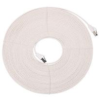Extralink LAN Patch Cord Cat.8 U/FTP 15m 40G Flat Shielded Foiled Twisted Pair Bare Copper White