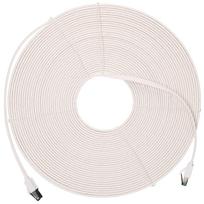 Extralink LAN Patch Cord Cat.8 U/FTP 20m 40G Flat Shielded Foiled Twisted Pair Bare Copper White