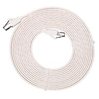 Extralink LAN Patch Cord Cat.8 U/FTP 5m 40G Flat Shielded Foiled Twisted Pair Bare Copper White
