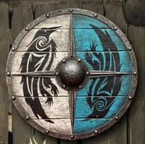 30CM War Pattern Viking Shield Wooden Shield Interior Decoration Home Decor Arts and Crafts