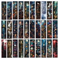 32pcs, bookmarks, back-to-school season, retro Halloween, Christmas, Teacher's Day, suitable for readers and birthday gifts.