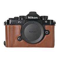 PU Odos Fotoaparato Pusės Korpuso Dėklas Nikon Zf ZF Baterijos Atidarymo Apatinis Dangtelis