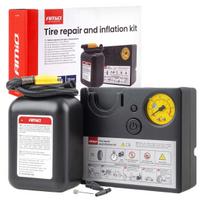 Padangų remonto rinkinys su kompresoriumi, 12 V, 19 mm, AMIO-04929