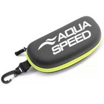 Plaukimo akinių dėklas Aqua Speed Black / Yellow