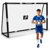 Futbolo vartai HyperMotion su plieniniu rėmu ir tinklu, 240 × 160 cm, juodi