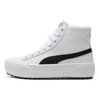 Puma  Kaia Mid Fur - White Black Women Sneakers 385341-02 35.5