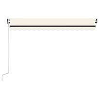 Automatinė markizė su led/vėjo jutikliu VidaXL 450x300 cm, ruda
