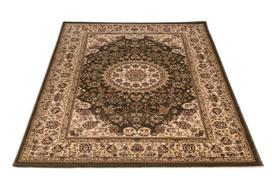 Klasikinis ornamentinis kilimas Seta Hali Venecija 120 x 170 cm kreminės žalios spalvos