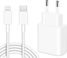 „iPhone Lightning“ laidas, įkroviklis su USB C tipo antgaliu ir adapteriu, 2GB, 2 m, 20 W greitas įkrovimas
