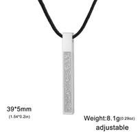 EUEAVAN Arabic Ayatul Kursi Necklace for Men Women Stainless Steel Islamic Quran Prayer Talisman Pendant Jewelry Gift
