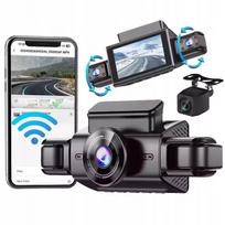Vaizdo registratorius automobiliui, 4 kanalai, 1080P, naktinis matymas, parkavimo stebėjimas