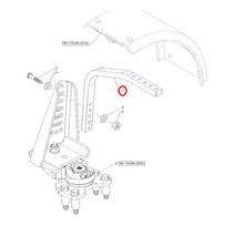 Kairės pusės sparno laikiklis New Holland 47802229