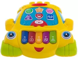 Eurobaby Zabawki Eurobaby Žaislai Muzikinis žaislas pianinas automobilis su 6 mygtukais