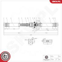 ESEN SKV Pusašis CV shaft 76SKV135