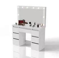 Juskys Komedonas Lilia su LED 108x41x140 cm baltas