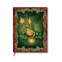 The Brothers Grimm, Frog Prince (Fairy Tale Collection) Midi Unlined Hardback Journal (Elastic Band Closure)