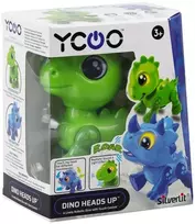 Dumel Interaktyvus žaislas dinozauras Dino Heads Up žalias